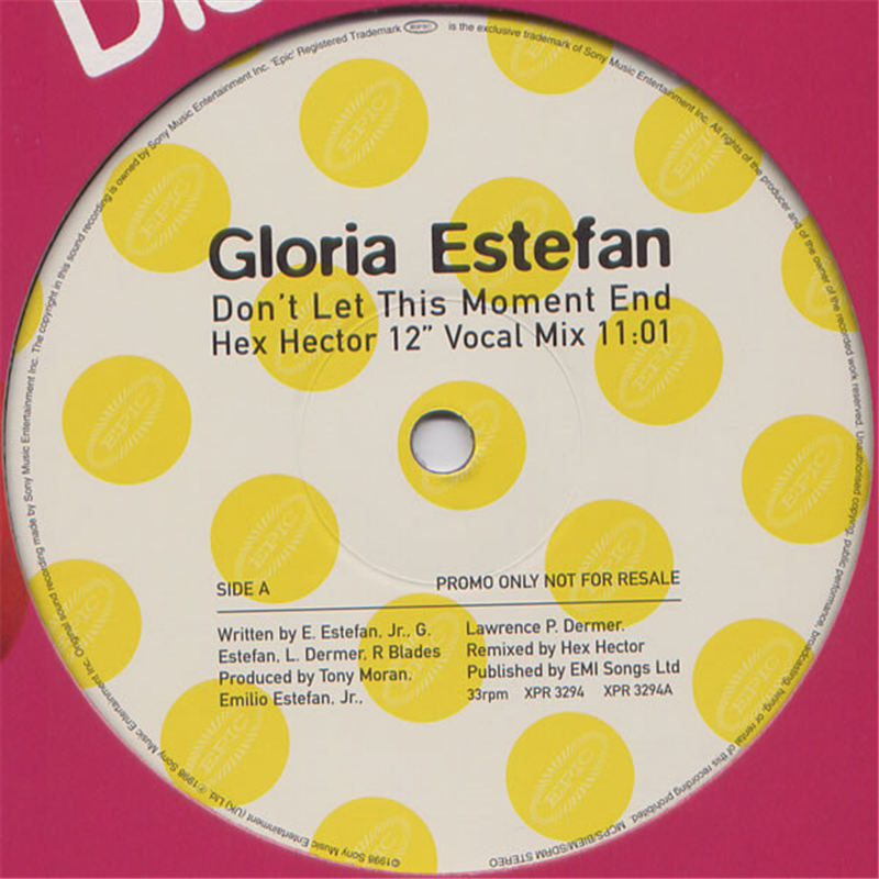 Don't let this moment end - Estefan Gloria